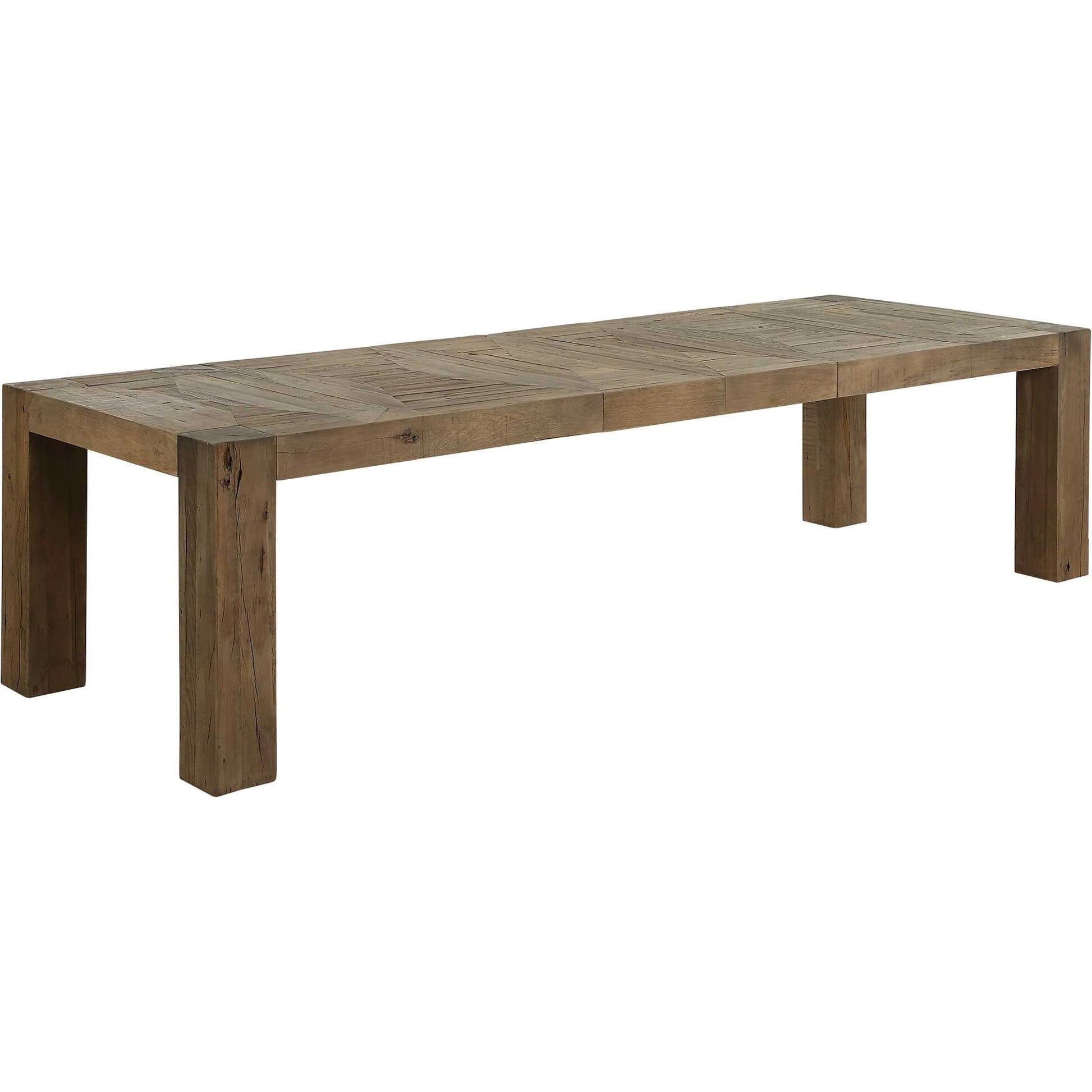 Aldan Reclaimed Dining Table by Uttermost in oak. Made from reclaimed oak, plywood in a transitional style.