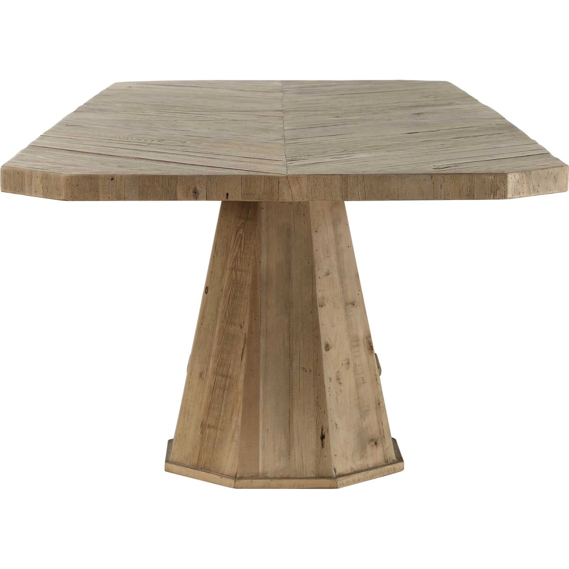 Caledon Reclaimed Dining Table by Uttermost in oak. Made from reclaimed oak, plywood in a transitional style.