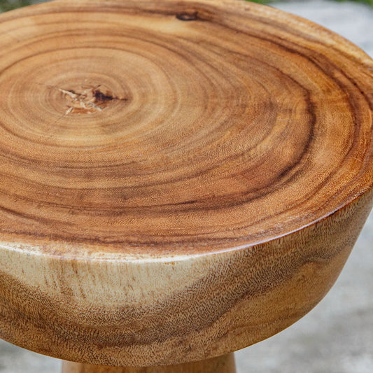 Mano Natural Drink Table by Uttermost in wood. Made from suar wood in a unique style.