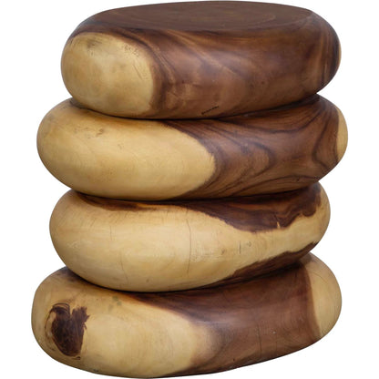 Carrillo Modern End Table by Uttermost in natural. Made from suar wood in a transitional style.