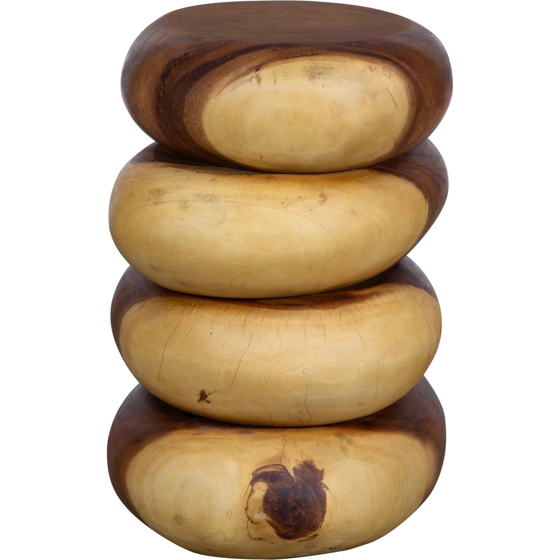 Carrillo Modern End Table by Uttermost in natural. Made from suar wood in a transitional style.