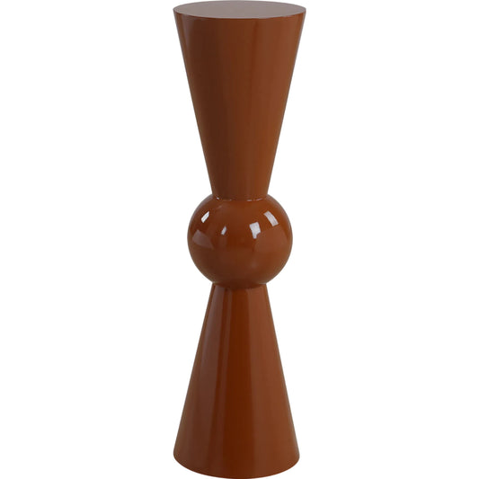 Hepler Gloss Terracotta Drink Table by Uttermost in terracotta. Made from mdf in a unique style.