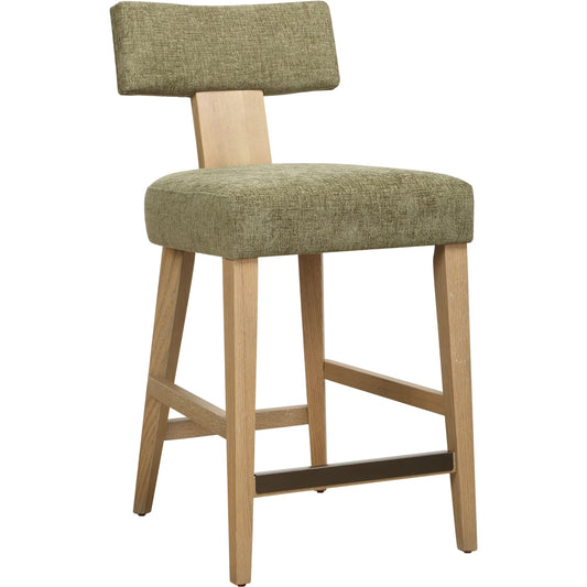 Elysian Counter Stool by Uttermost in dark. Made from oak solid, plywood, foam, fabric in a unique style.