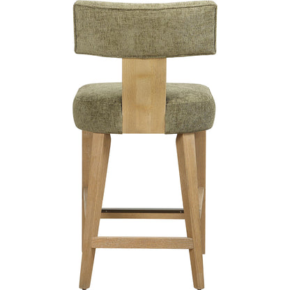 Elysian Counter Stool by Uttermost in dark. Made from oak solid, plywood, foam, fabric in a transitional style.
