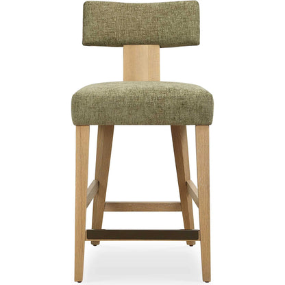 Elysian Counter Stool by Uttermost in dark. Made from oak solid, plywood, foam, fabric in a transitional style.