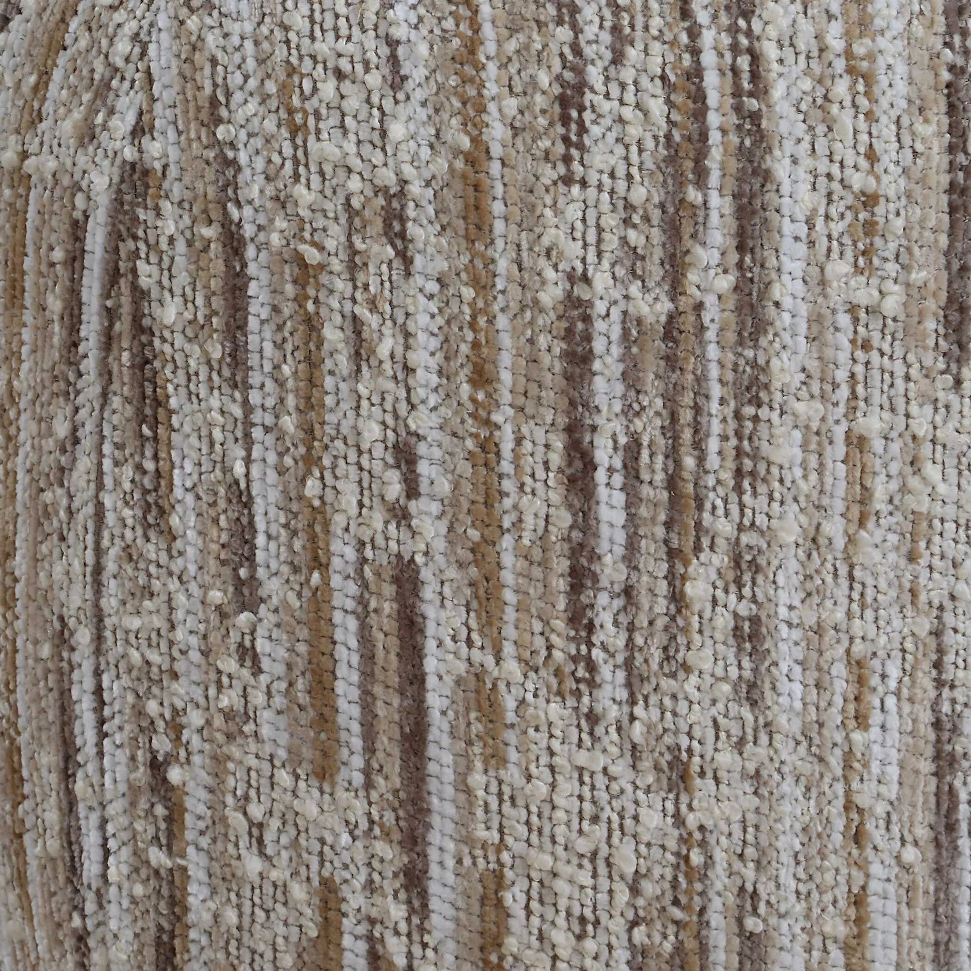 Dialogue Ottoman by Uttermost in brown. Made from plywood, hardwood, fabric, foam in a eclectic & global style.