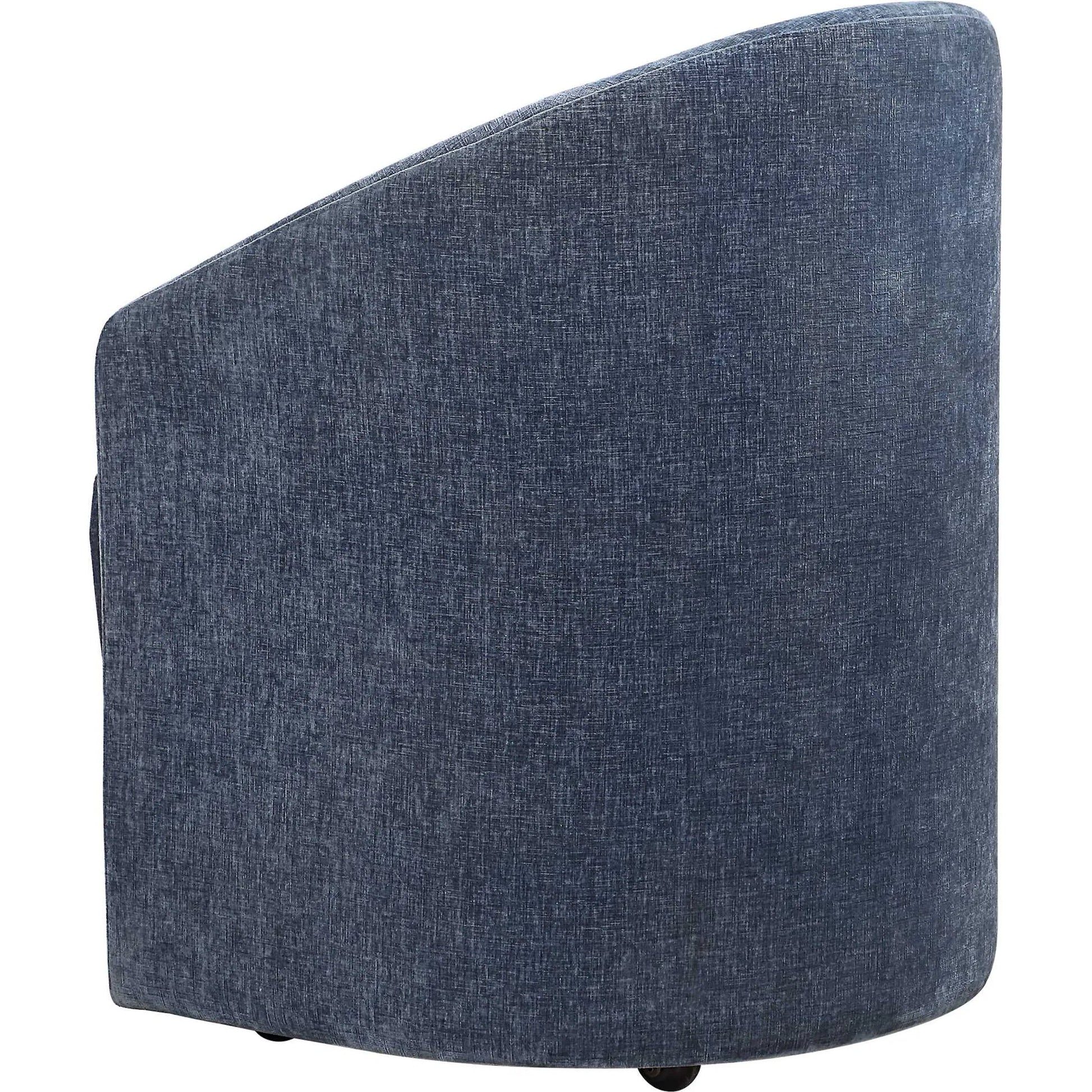 Harbor Dining Chair by Uttermost in blue. Made from solid wood, plywood, foam, fabric in a eclectic & global style.