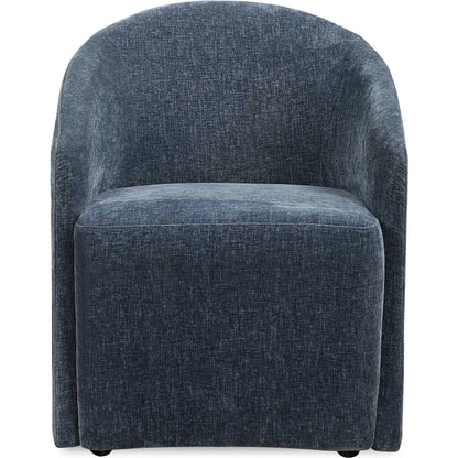 Harbor Dining Chair by Uttermost in blue. Made from solid wood, plywood, foam, fabric in a eclectic & global style.