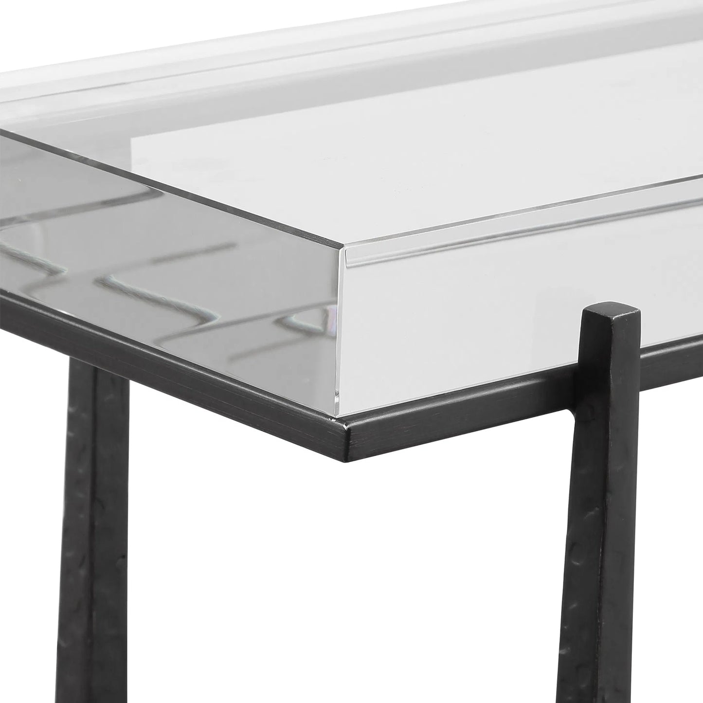 007 SI-2295373 | Unknown | Midas Accent Table by Uttermost in dark bronze. Made from iron, crystal in a unique style.