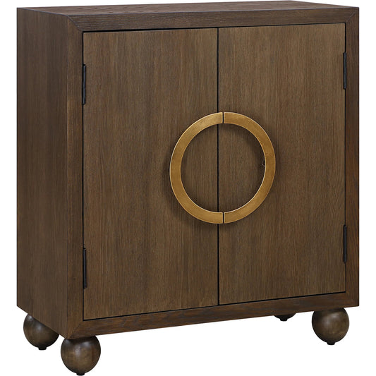 Mayenne 2-Door Cabinet by Uttermost in brass. Made from fir, iron, red oak, mdf in a unique style.