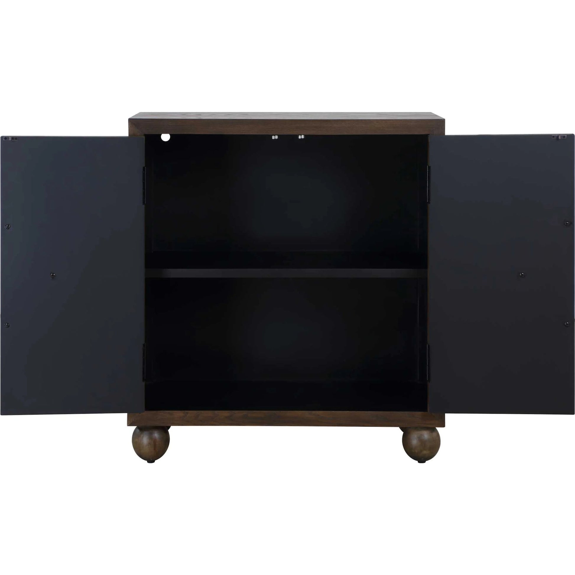 Mayenne 2-Door Cabinet by Uttermost in brass. Made from fir, iron, red oak, mdf in a traditional style.