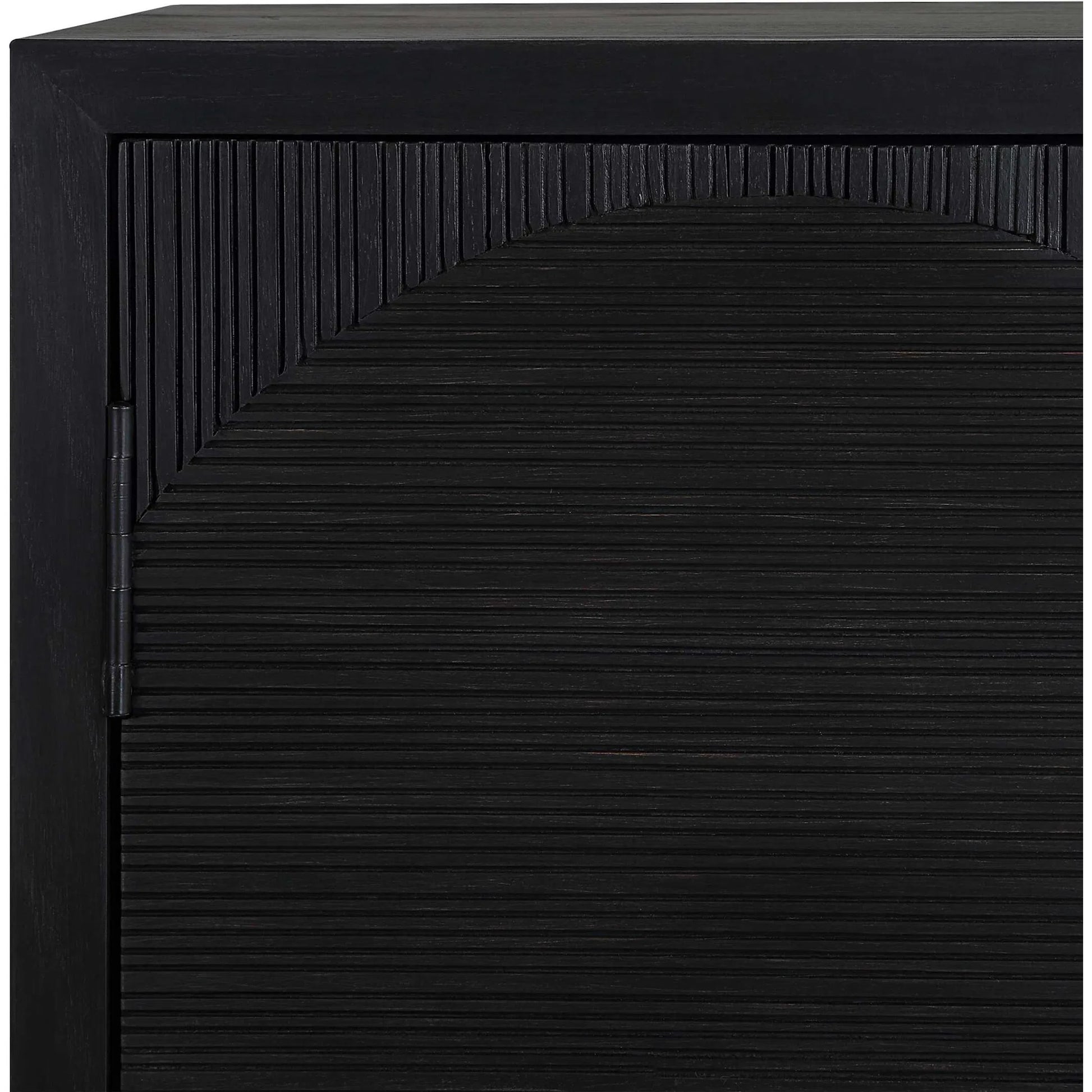 Beswick 2-Door Cabinet by Uttermost in black. Made from iron, mdf, fraxinus mandshurica, red oak bark, fir in a unique style.