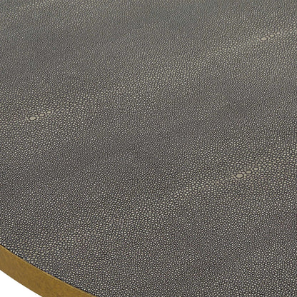 Aragon Nesting Coffee Tables by Uttermost in brass. Made from pu leather, mdf, metal in a unique style.