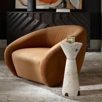 Desoto Swivel Chair by Uttermost. Made from plywood, fabric, foam in a unique style.