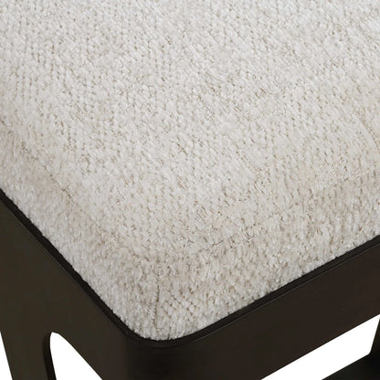Hover Counter Stool by Uttermost in iron. Made from metal, mdf, foam, fabric in a unique style.