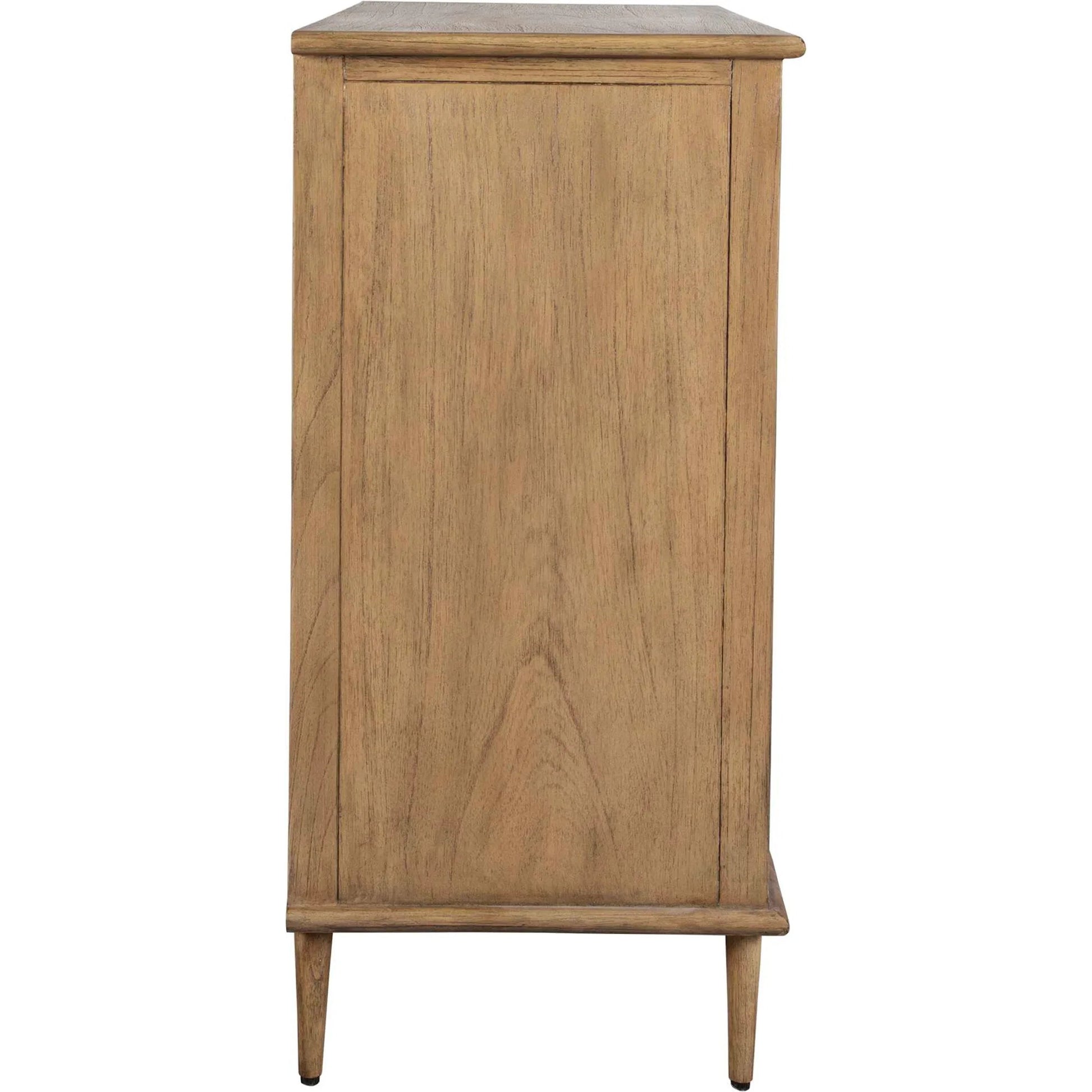 Coast 2 Door Rattan Cabinet by Uttermost in oak. Made from mdf oak veneer, oak wood in a traditional style.