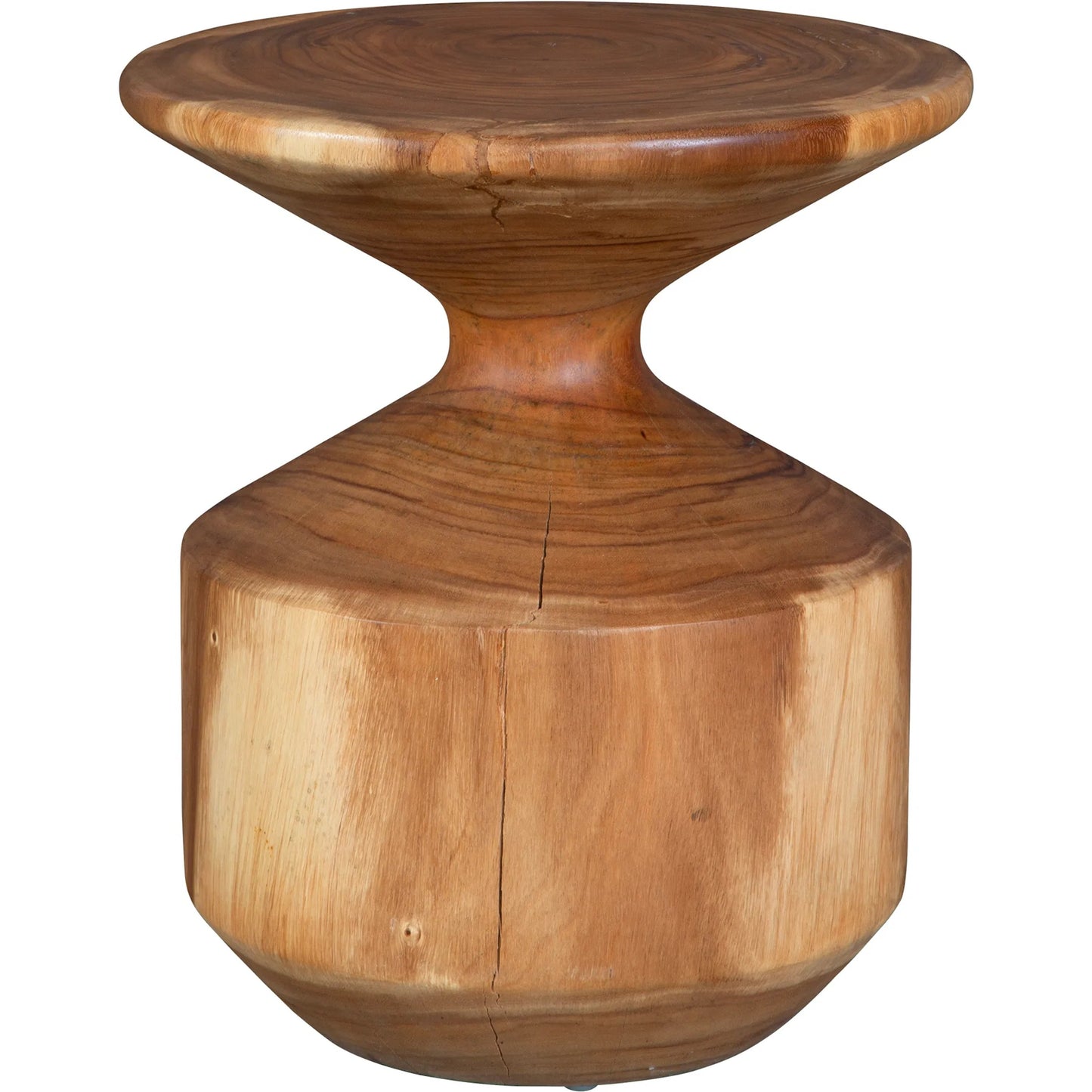 002 SI-2355269 | Additional Silo | Lynx Hourglass Accent Table by Uttermost in natural. Made from suar wood in a traditional style.