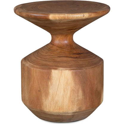 Lynx Hourglass Accent Table by Uttermost in natural. Made from suar wood in a traditional style.