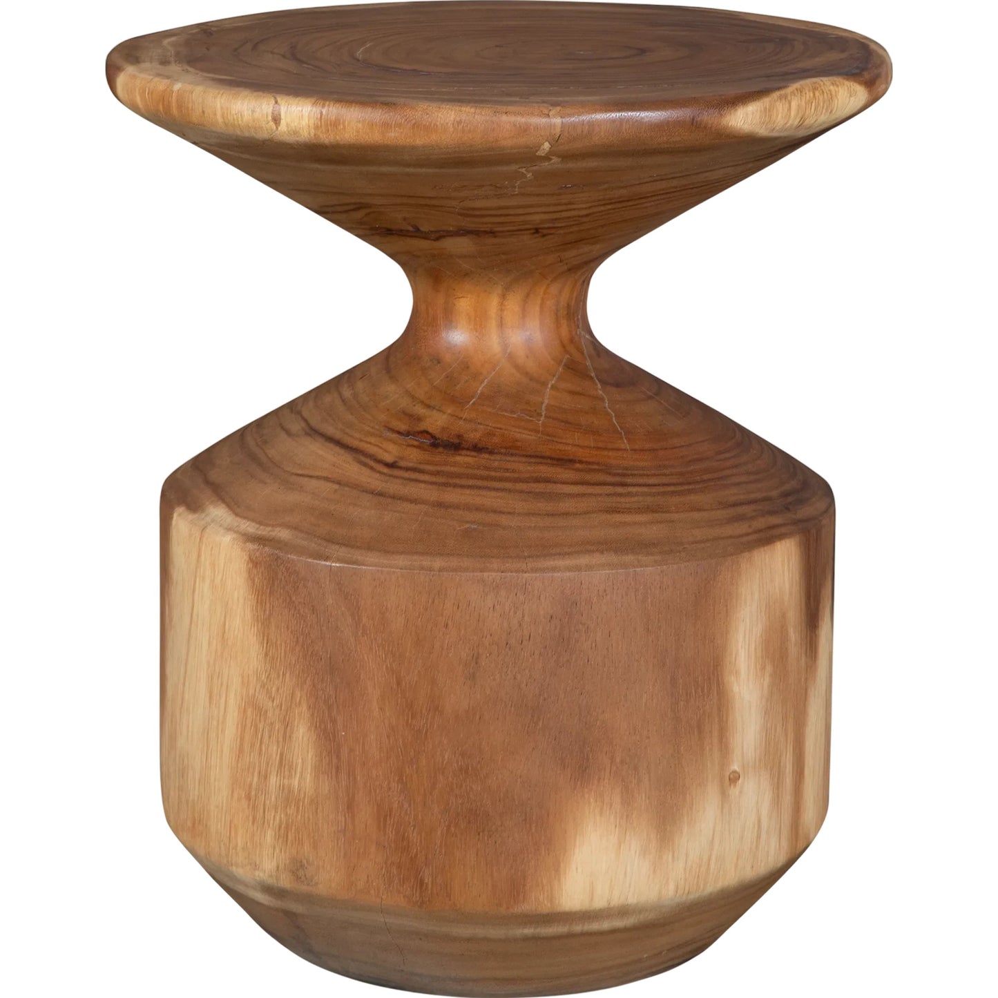 001 SI-2355269 | Primary Silo | Lynx Hourglass Accent Table by Uttermost in natural. Made from suar wood in a traditional style.
