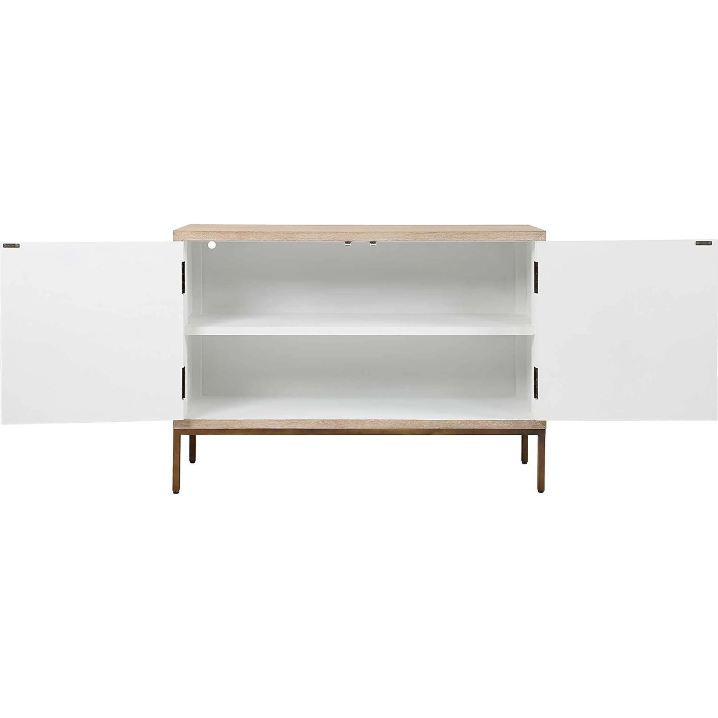 002 SI-2386759 | Additional Silo | Weimar 2 Door Cabinet by Uttermost in natural, cream, bronze. Made from fir, mdf, iron, red oak in a transitional style.