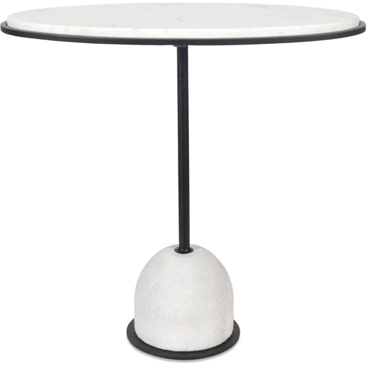 Morro Side Table by Uttermost in black. Made from marble, iron in a unique style.