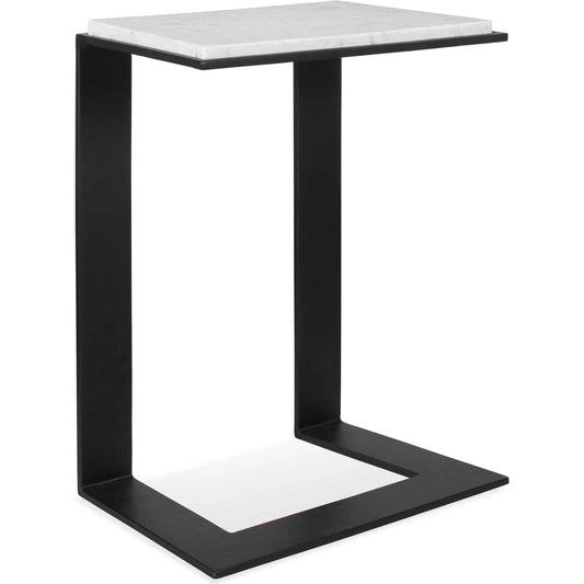 Kenora Accent Table by Uttermost in black and iron. Made from marble, iron in a unique style.