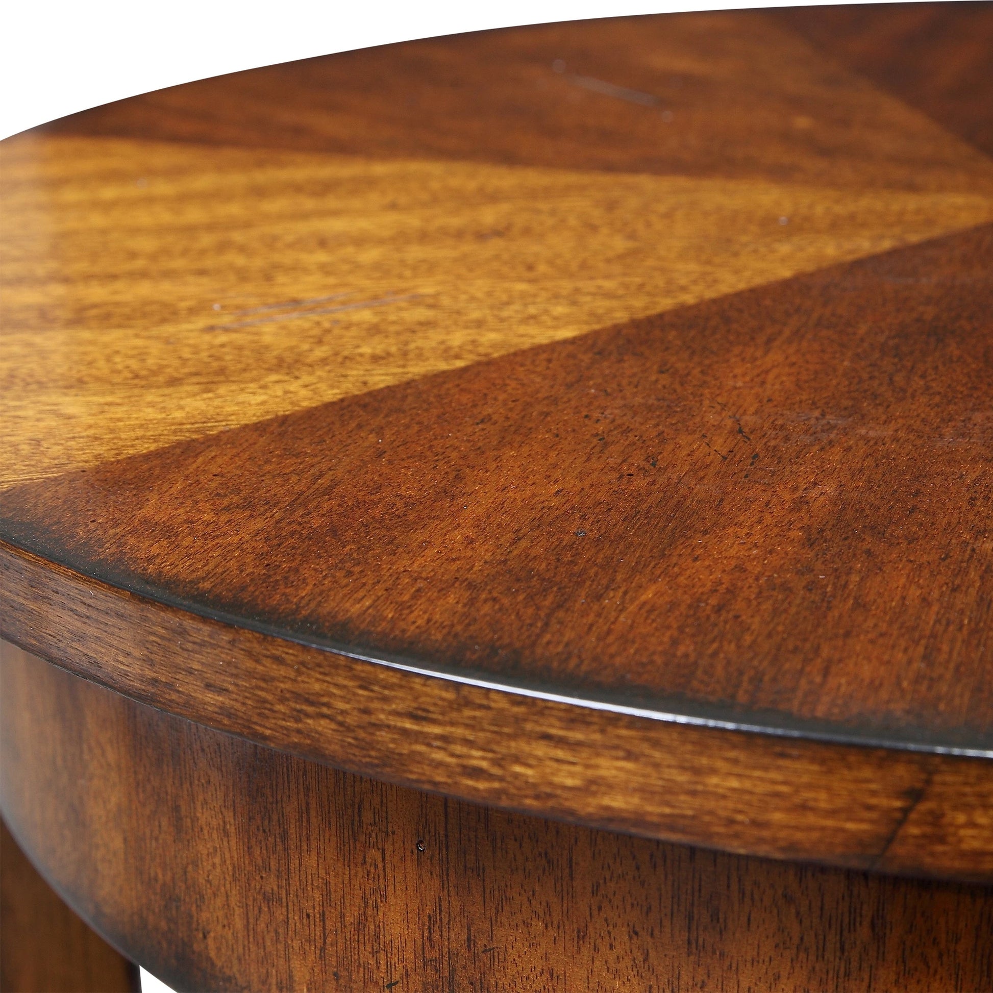 Carmel Round Lamp Table by Uttermost. Made from particle board, solid wood, veneer in a modern style.