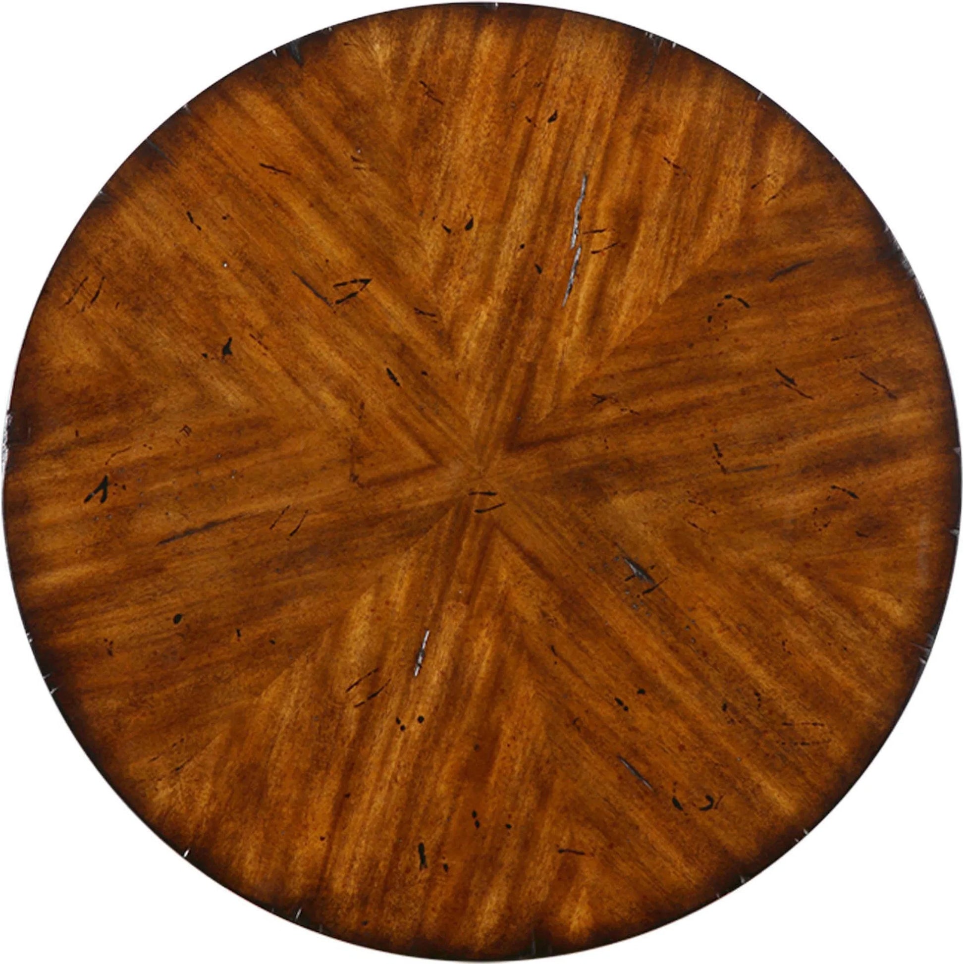 Carmel Round Lamp Table by Uttermost. Made from particle board, solid wood, veneer in a modern style.