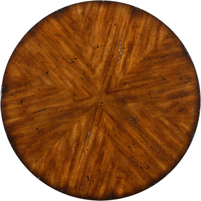 Carmel Round Lamp Table by Uttermost. Made from particle board, solid wood, veneer in a modern style.