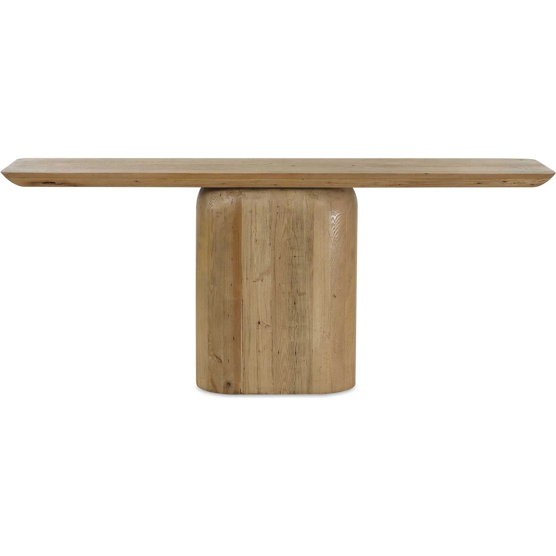 Camerlin Reclaimed Console Table by Uttermost in oak. Made from reclaimed oak, plywood in a unique style.