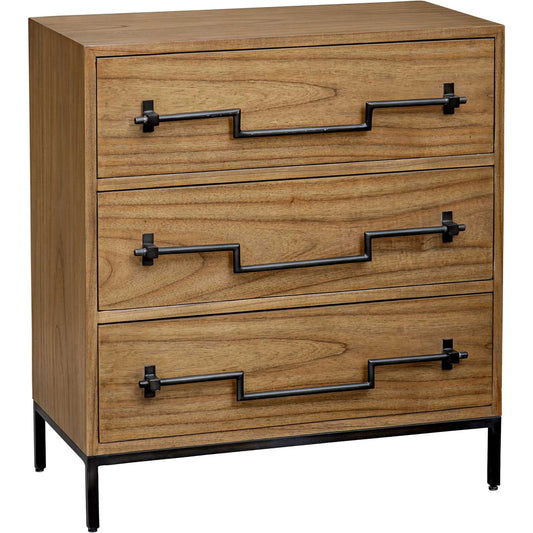 Jory Accent Chest by Uttermost in natural, iron. Made from mdf mindi veneer with javamix wood in a unique style.