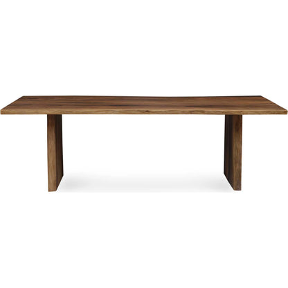 Glenmore Dining Table by Uttermost in natural. Made from suar wood, metal kd in a unique style.