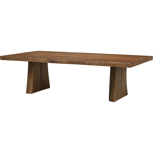 Glenmore Coffee Table by Uttermost in natural. Made from suar wood with metal kd in a unique style.