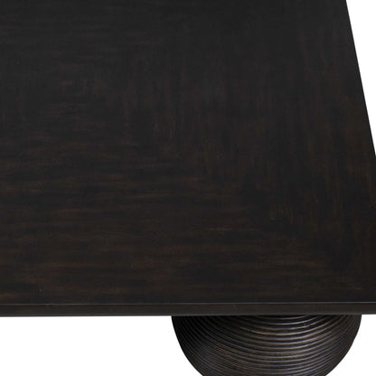 Kasson Sphere Leg Coffee Table by Uttermost in black. Made from mdf mango veneer, javamix wood in a unique style.