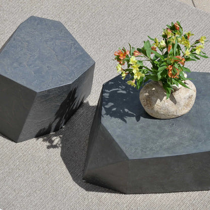 Parra  Outdoor Coffee Table by Uttermost. Made from glass fiber reinforced concrete in a modern style.