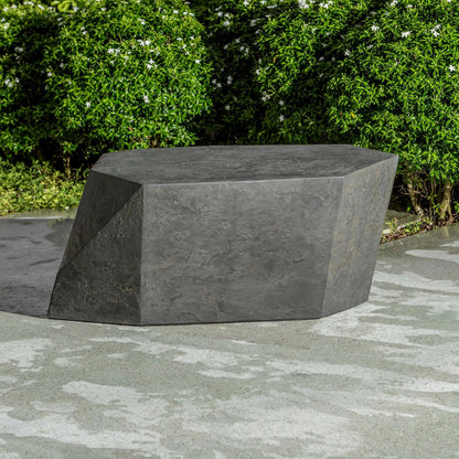 Parra  Outdoor Coffee Table by Uttermost. Made from glass fiber reinforced concrete in a modern style.