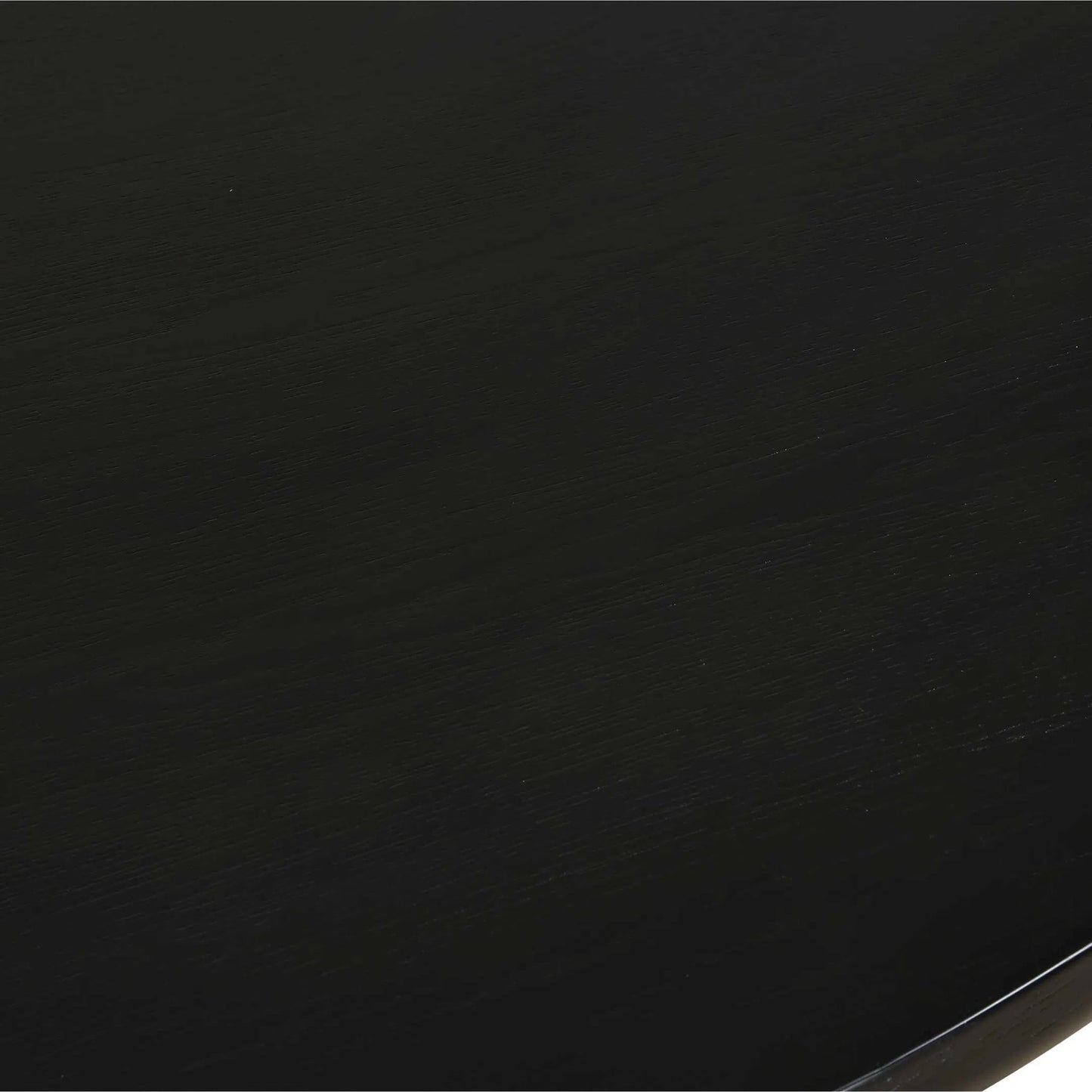 001 SI-2453125 | Closeup | Hersch Round Dining Table by Uttermost in black. Made from oak wood, plywood in a modern style.