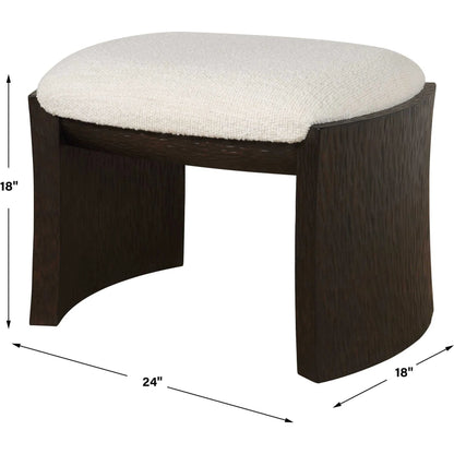Port Bench by Uttermost. Made from rubber wood, plywood, fabric, foam in a transitional style.