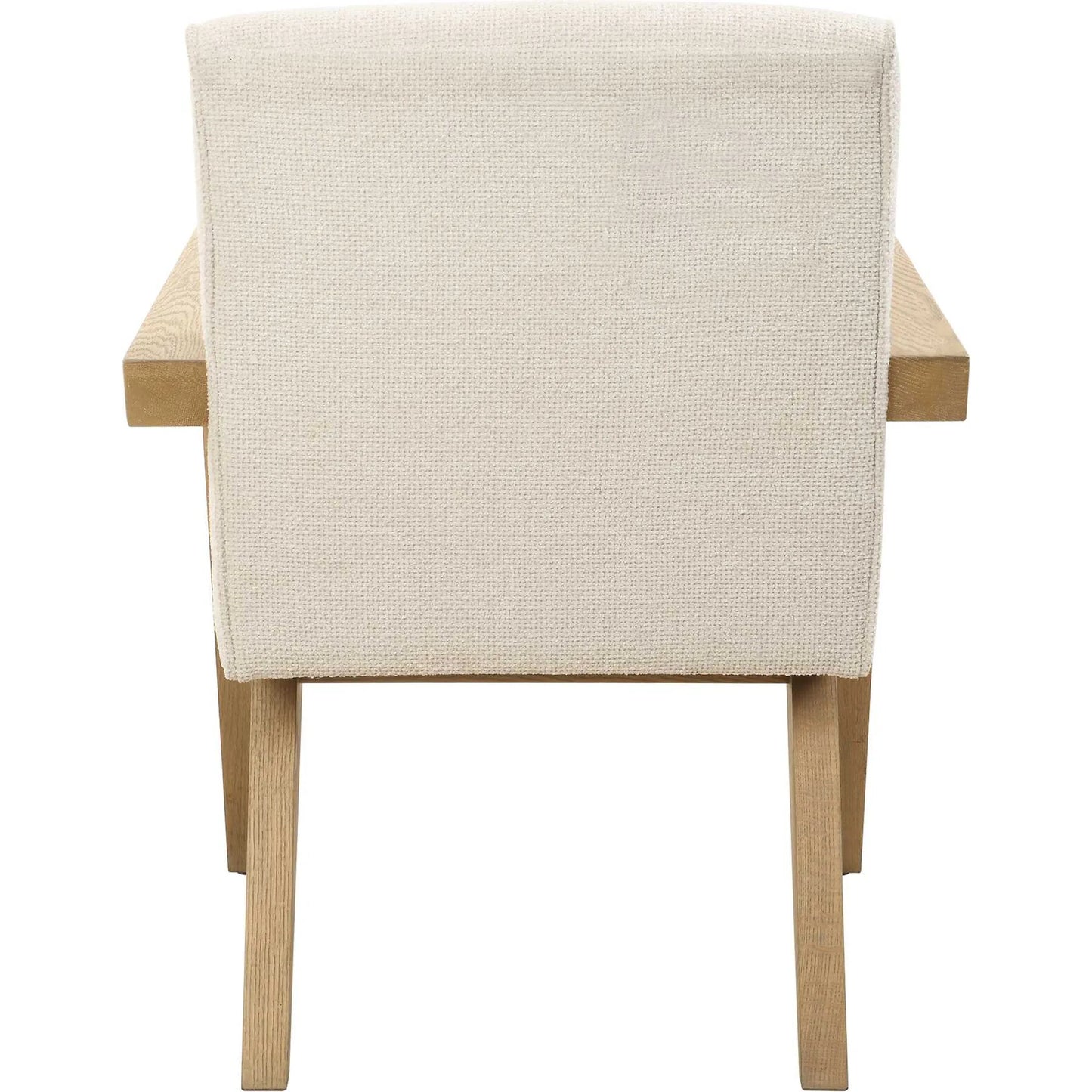 006 SI-2386653 | Unknown | Blakely Dining Arm Chair by Uttermost in white. Made from oak solid, plywood, foam, fabric in a unique style.