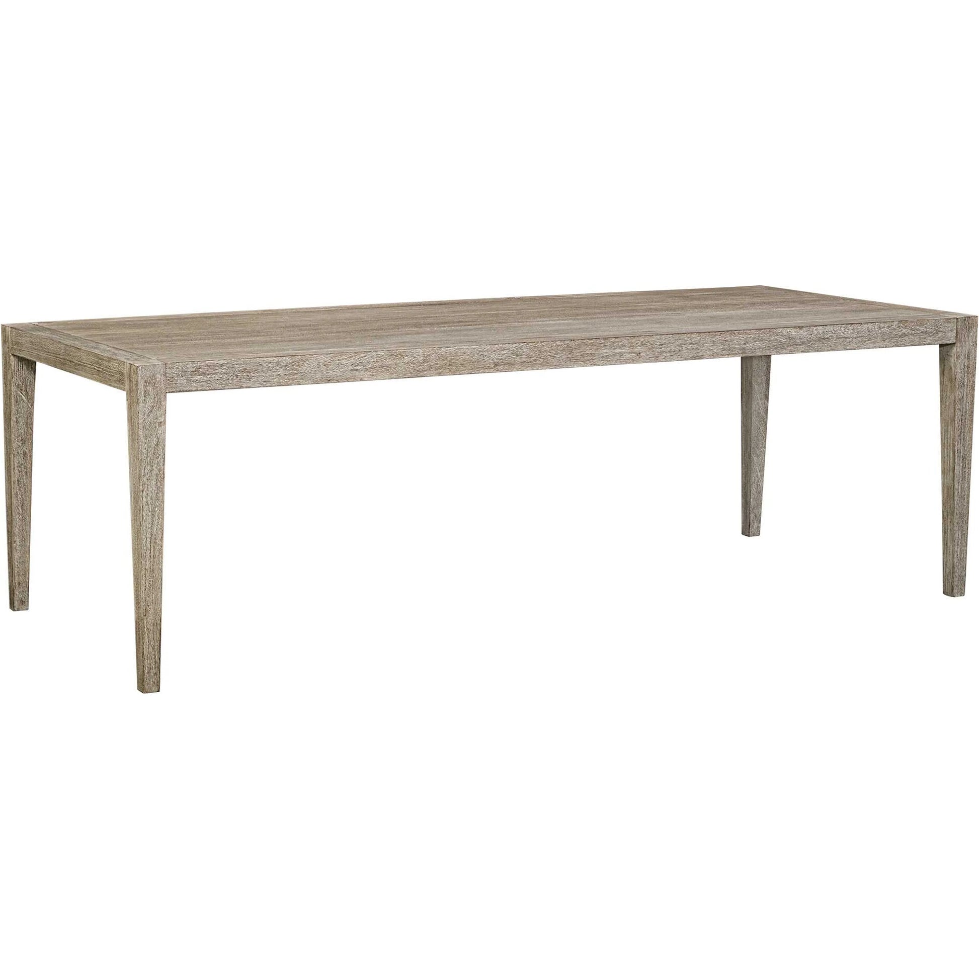 Kirkham Outdoor Dining Table by Uttermost in wheat. Made from mahogani wood in a transitional style.