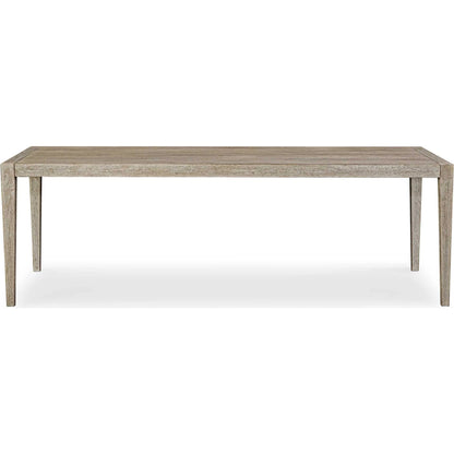Kirkham Outdoor Dining Table by Uttermost in wheat. Made from mahogani wood in a transitional style.