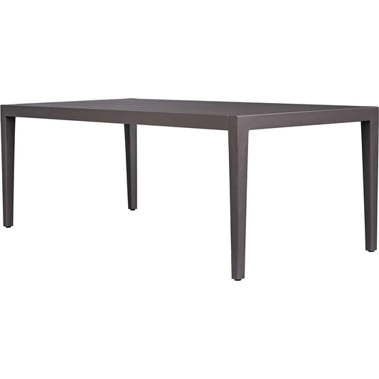 Polanco Outdoor Aluminum Dining Table by Uttermost in black. Made from aluminium in a unique style.
