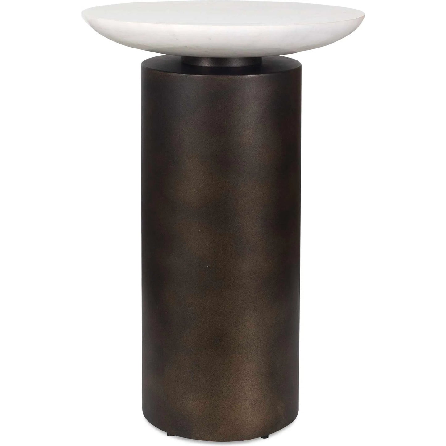 001 SI-2386825 | Primary Silo | Olso Outdoor Accent Table by Uttermost in dark bronze. Made from metal, marble in a modern style.