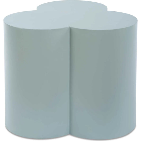 Beven Outdoor Accent Table by Uttermost in light blue. Made from metal in a unique style.
