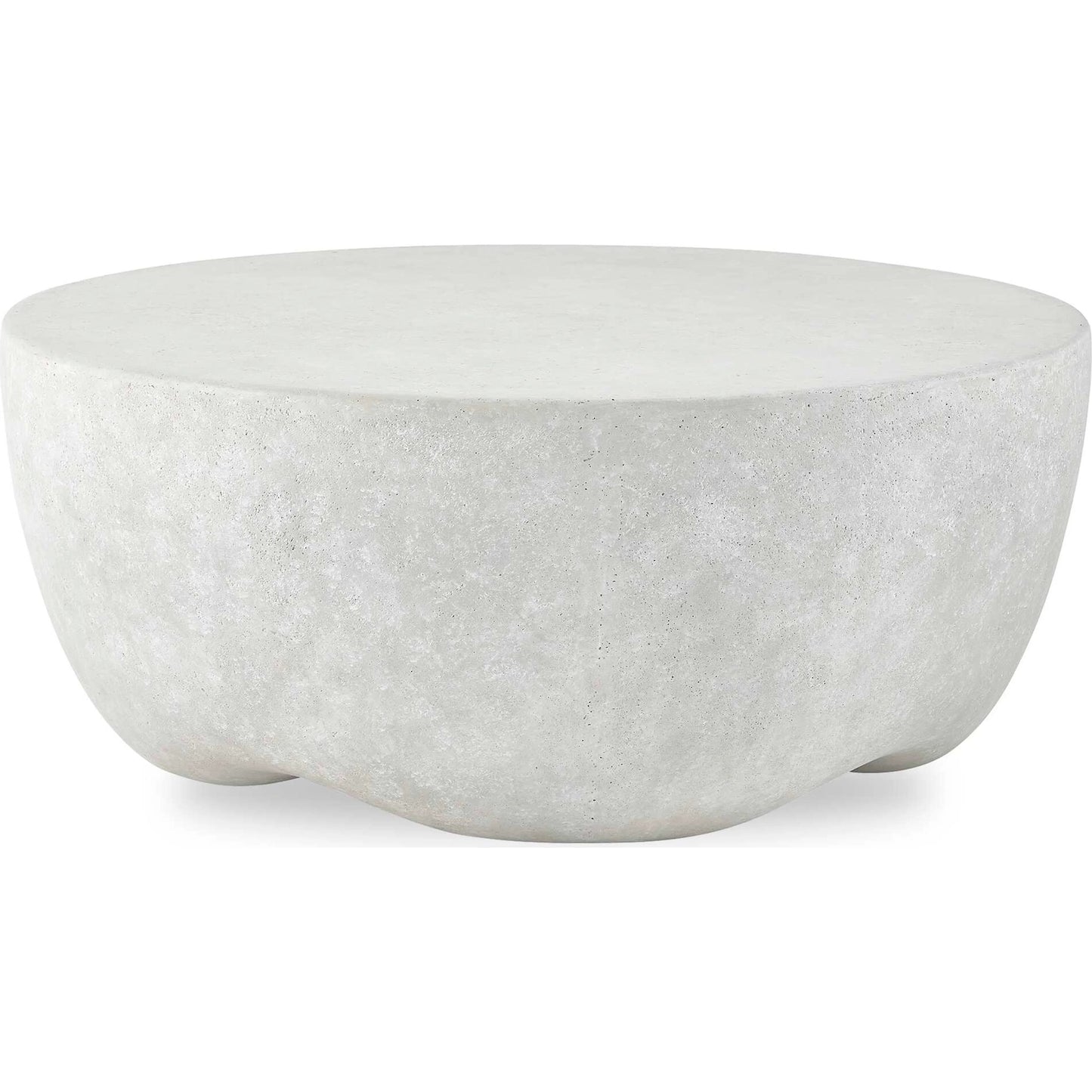 001 SI-2386781 | Primary Silo | Wright Outdoor Coffee Table by Uttermost in white. Made from glass fiber reinforced concrete in a transitional style.