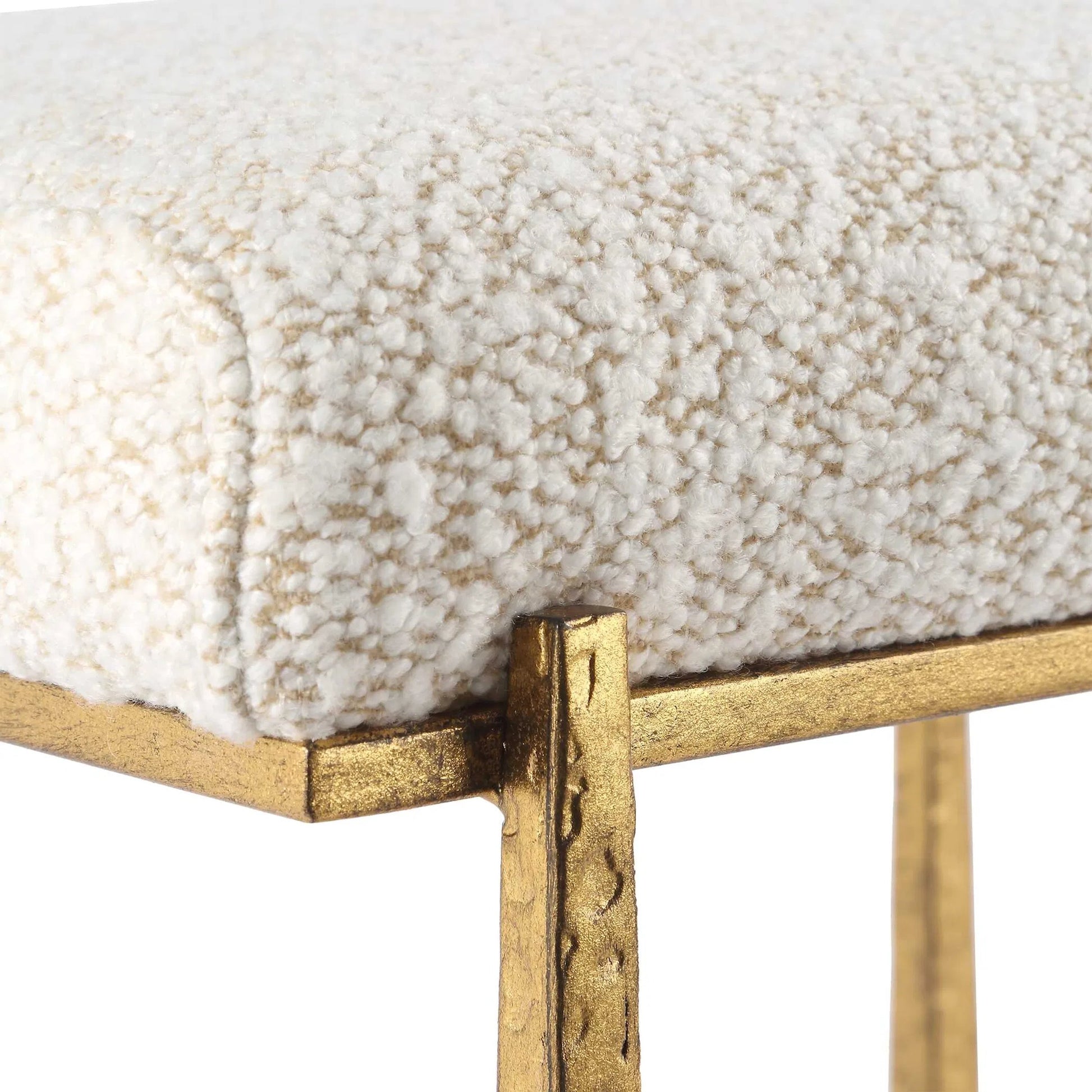 Midas Counter Stool by Uttermost. Made from iron, mdf, foam, fabric in a transitional style.