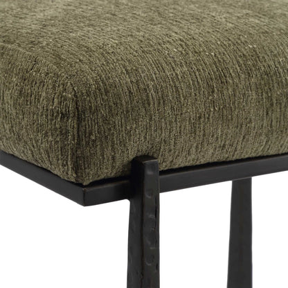 Midas Counter Stool by Uttermost. Made from iron, mdf, foam, fabric in a transitional style.