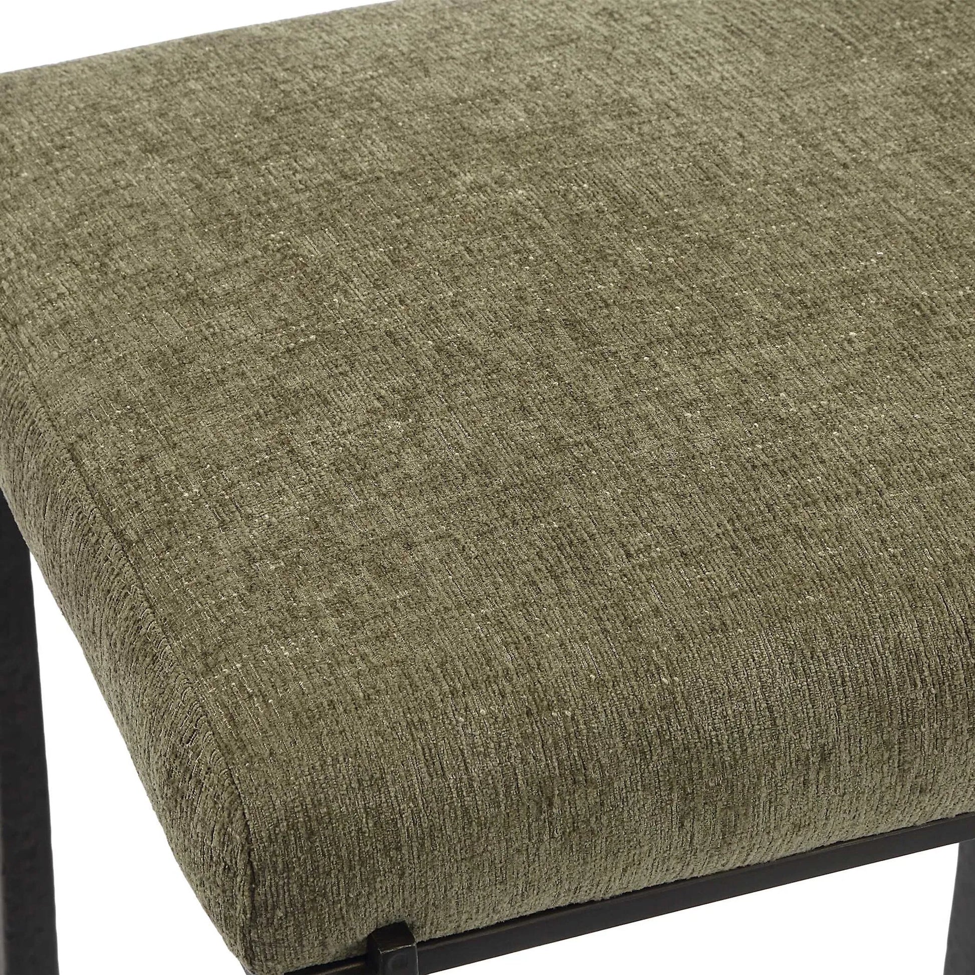 Midas Counter Stool by Uttermost. Made from iron, mdf, foam, fabric in a transitional style.