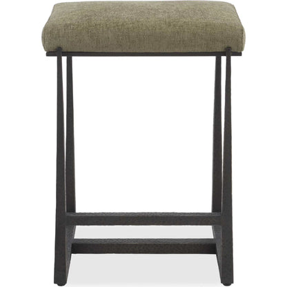 Midas Counter Stool by Uttermost. Made from iron, mdf, foam, fabric in a transitional style.