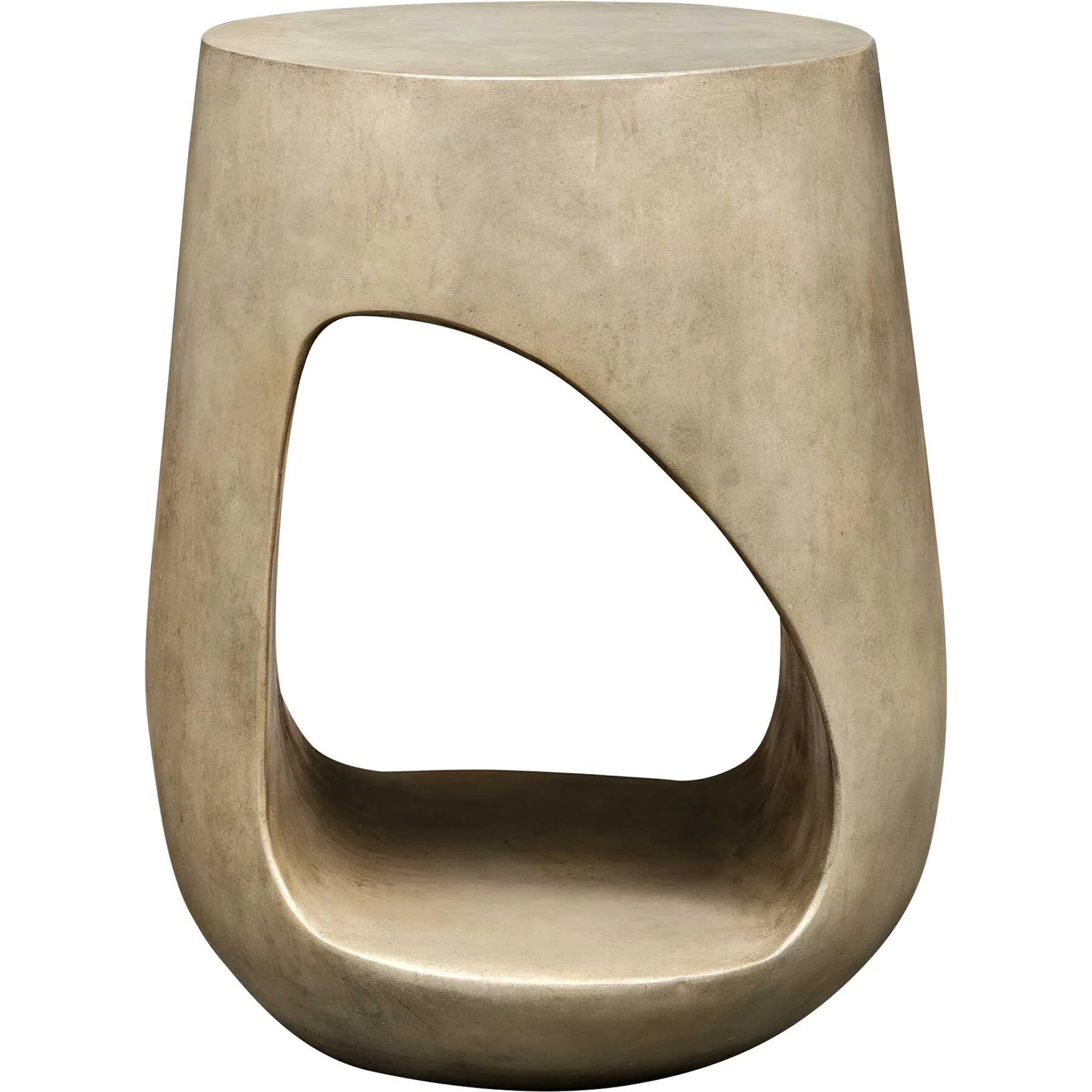 Lithos Outdoor Accent Table by Uttermost in gray. Made from javamix wood, plywood with resin in a transitional style.